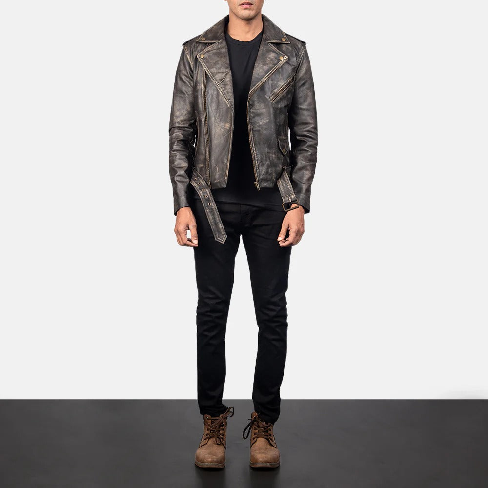 Vintage Streetwear Leather Jacket