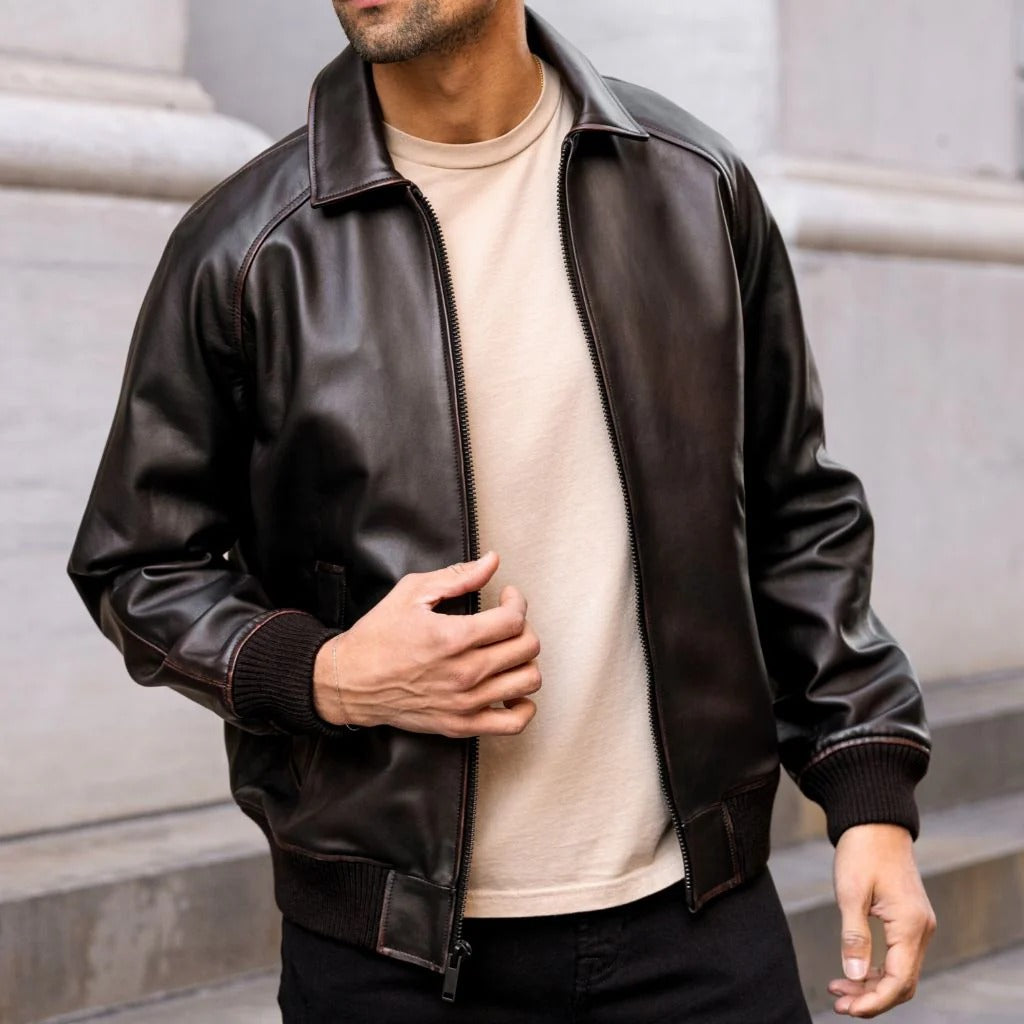 Men's A-2 Air Force Pilot Bomber Jacket