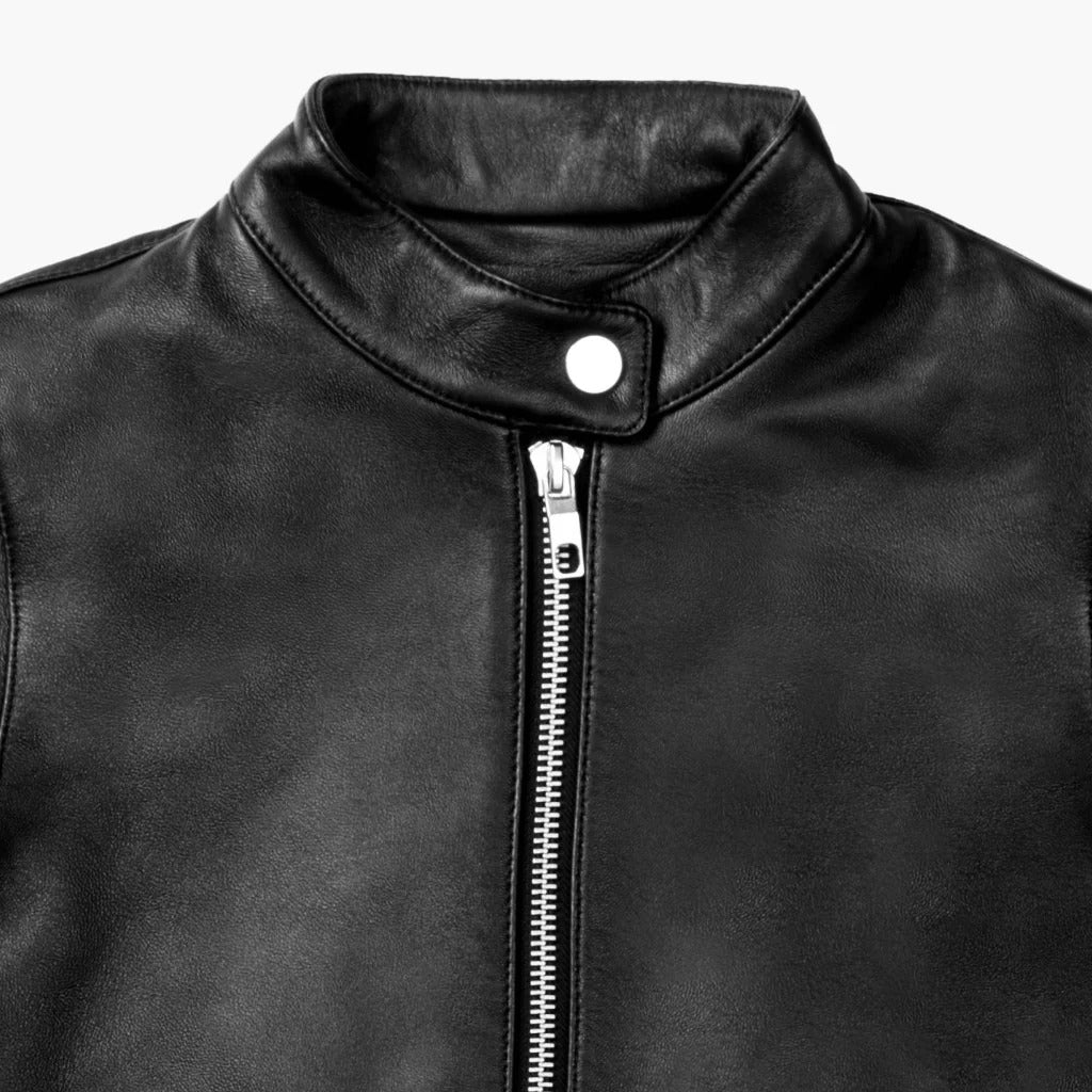 Women’s Leather Racer Jacket